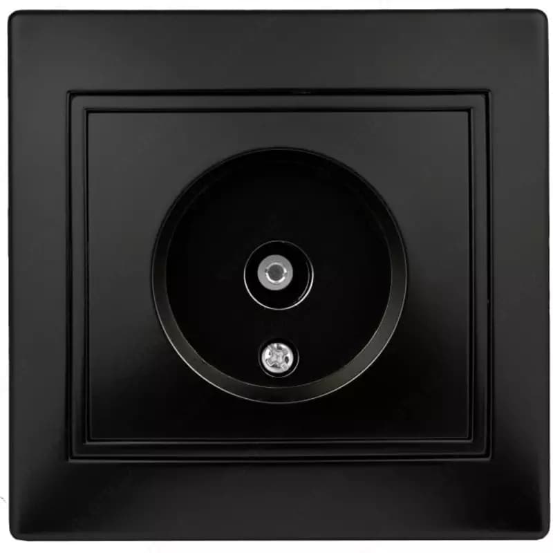 Телевизионная розетка ( 1 пост) ”Dusel” Rich, 250 В (Black) — 1