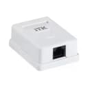 ITK Настенная информационная розетка RJ45 категория 6 UTP 1-порт