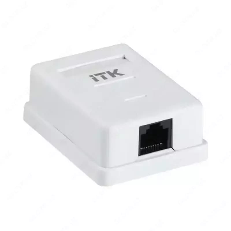 ITK Настенная информационная розетка RJ45 категория 6 UTP 1-порт — 1
