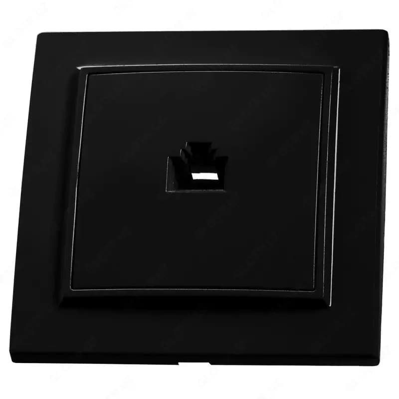 Розетка для интернета RJ45 ( одноместная) ”Dusel” Rich, IP44 (Black) — 1