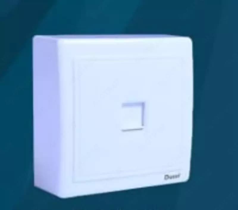 Телефонная наружная розетка RJ11 ( одноместная) ”Dusel” Rich-108, 6А, IP20 (Белая) — 1