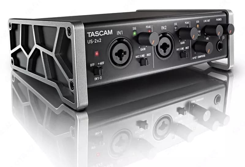 АУДИО ИНТЕРФЕЙС TASCAM US-2x2 звук карта — 3