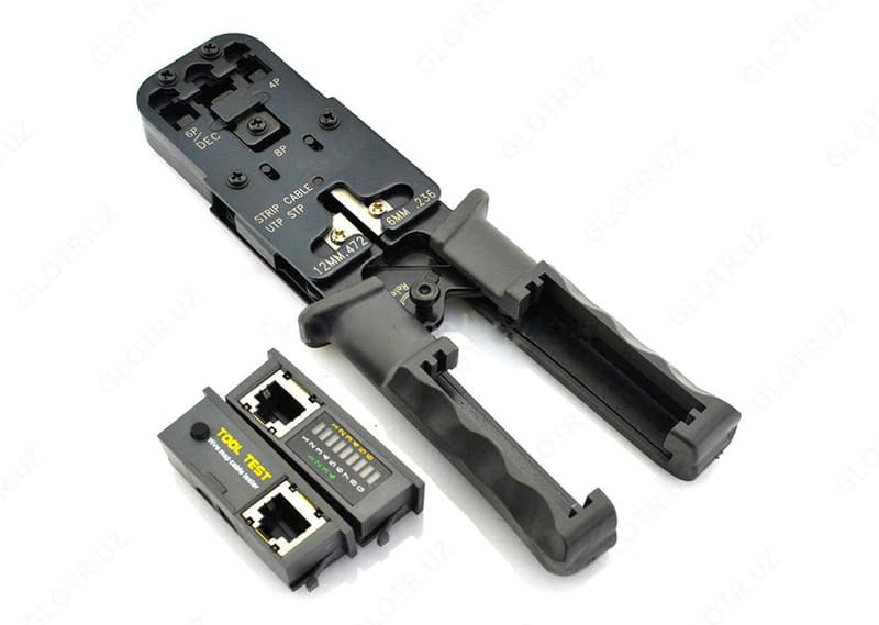 Инструмент HT-022 для обжимки RJ-45 (8P8C) и RJ-12/11 (6P6C), с тестером — 2