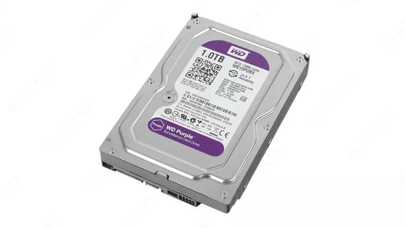 WD10PURX-78 WD Purple (Фиолетовый) 1TB HDD — профессиональный диск для видеонаблюдения, Hikvision (RES) — 3