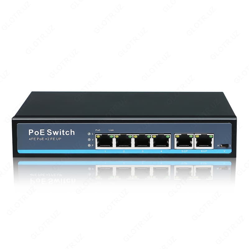 Коммутатор 5 port 100MB 4 port POE — 2