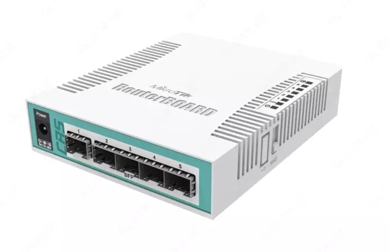 Настольный SFP-роутер (интеллектуальный коммутатор) ”MikroTik” CRS106-1C-5S (Арт. - 1156266) — 1