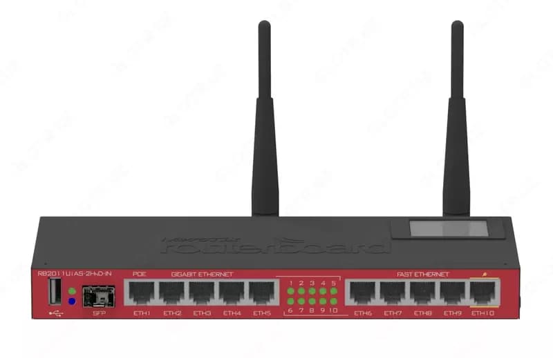 Многофункциональный маршрутизатор (Wi-Fi и SFP) ”MikroTik” Воаrd 2011 UiAS-2HnD-IN (Арт. - 1156277) — 1