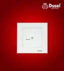 Розетка для интернета RJ45 ( одноместная) ”Dusel” Rich, IP44 (Белая)