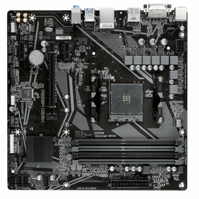 Материнская плата MB Gigabyte AMD AM4 A520M DS3H DDR4 — 1
