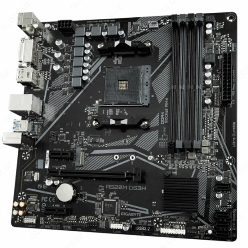 Материнская плата MB Gigabyte AMD AM4 A520M DS3H DDR4 — 3
