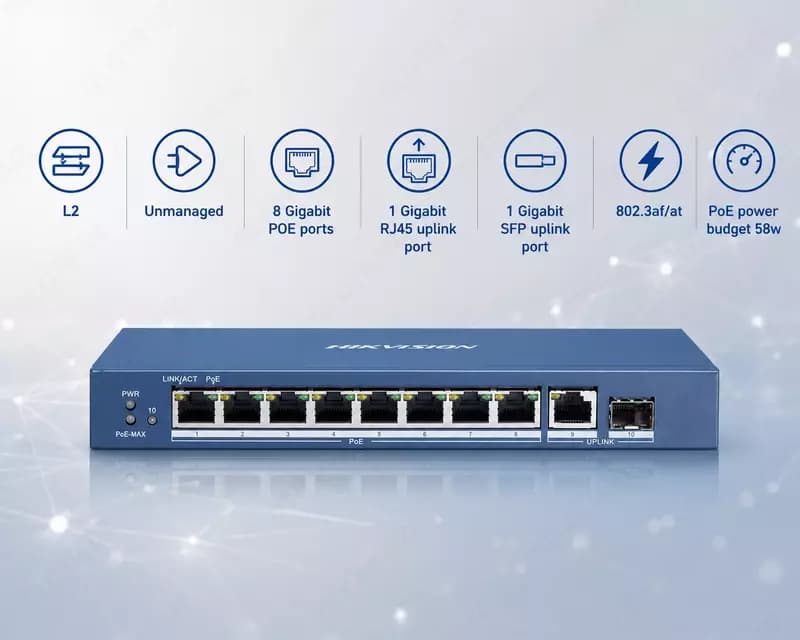 Коммутатор DS-3E0510P-E/M — 1
