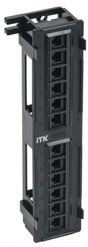 ITK Настенная патч-панель кат.6 UTP, 12 портов (IDC Dual) — 1