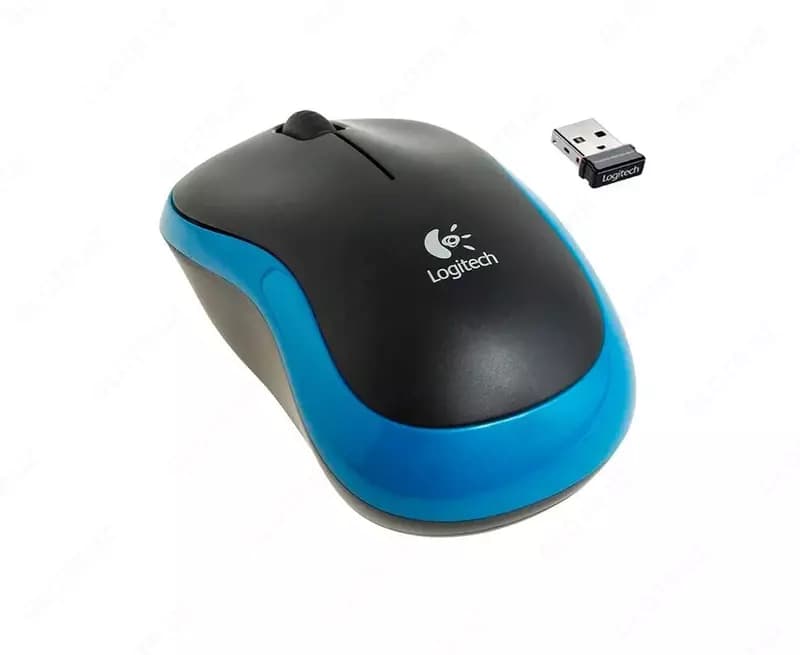 Беспроводная компьютерная мышь Logitech M185 BLUE — 2