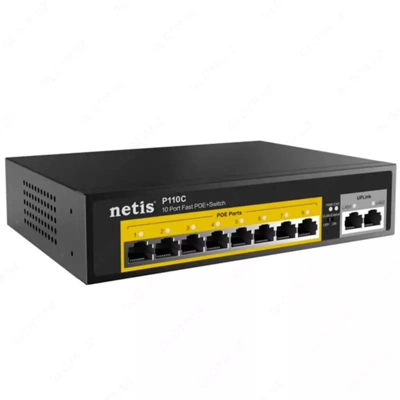 Коммутатор Netis P110C 8xFE PoE, 2xFE, неуправляемый — 2
