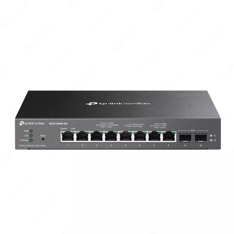 SG2210XMP-M2 Omada 8-Port 2.5GBASE-T and 2-Port 10GE SFP+ Smart Switch with 8-Port PoE+ — 3