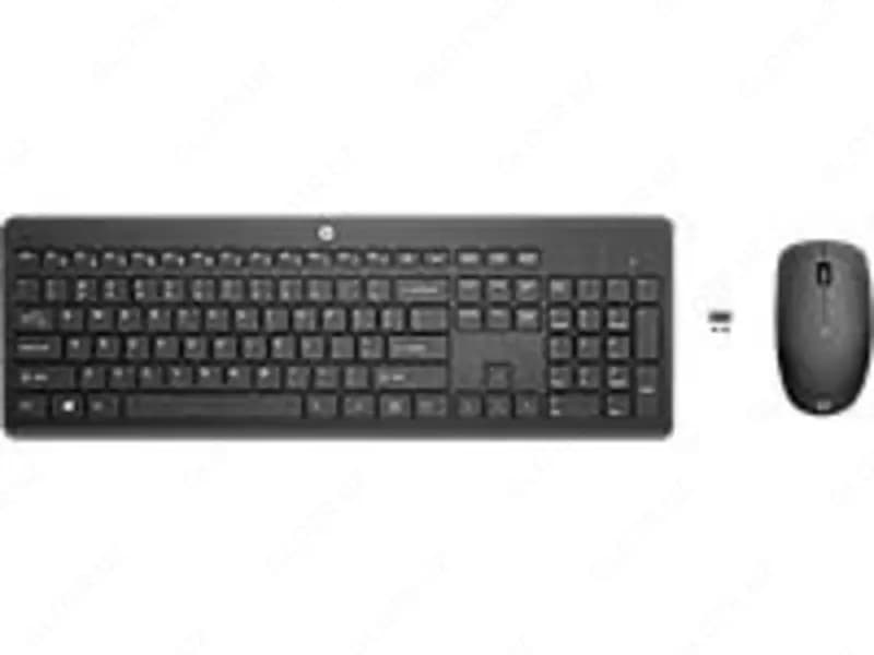 Беспроводной комплект HP 235 Wireless Keyboard & Mouse Combo (1Y4D0UT), 2.4GHz, USB, RU, Black — 1