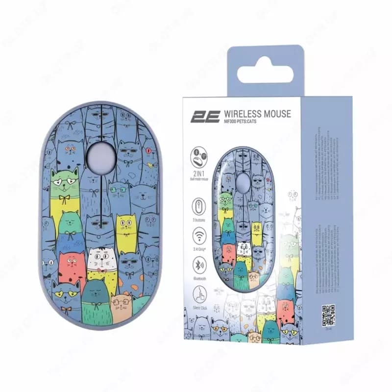Mouse 2E MF300 Silent WL BT PETS:CATS — 4