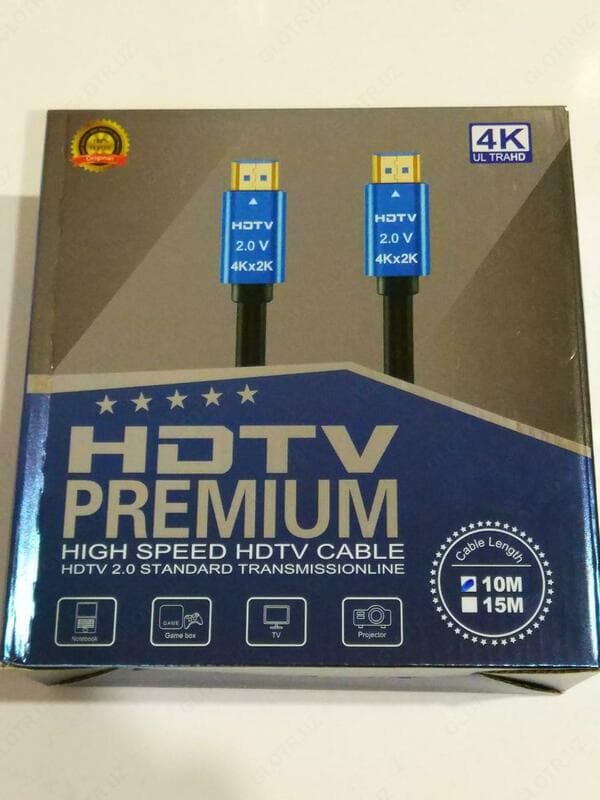 HDMI Кабель Премиум Класса. 10m. v 2.0. — 1