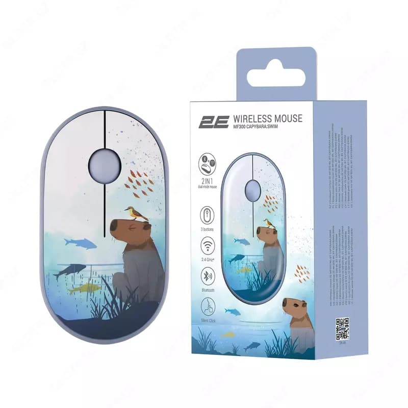 Mouse 2E MF300 Silent WL BT CAPYBARA:SWIM — 3