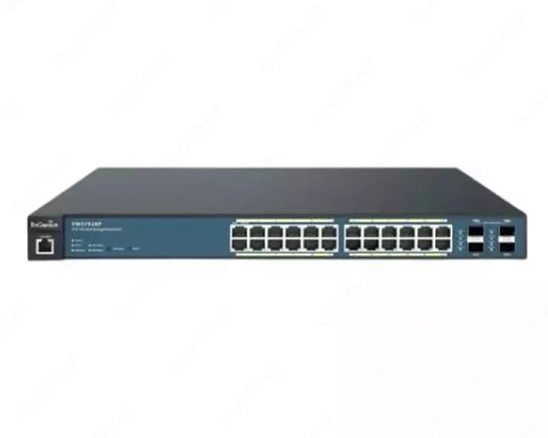 Коммутатор Engenius EWS7928P-FIT (Switch 24-port GbE PoE.af/at(+) 185W 4xSFP L2+ 19i) — 4