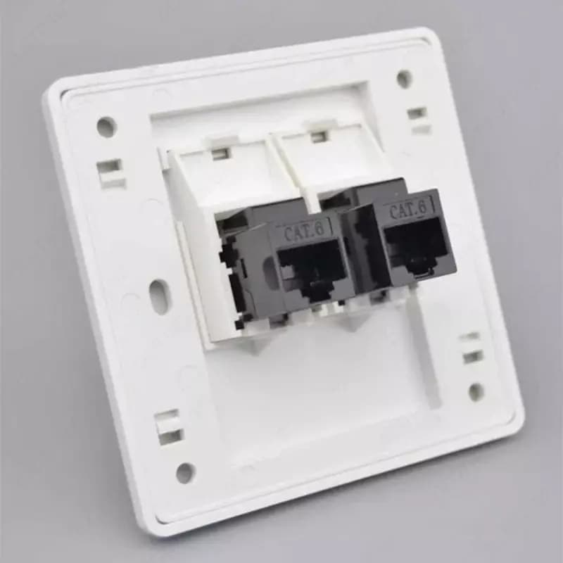 Сетевая розетка настенный 1х2 (CAT6) — 2