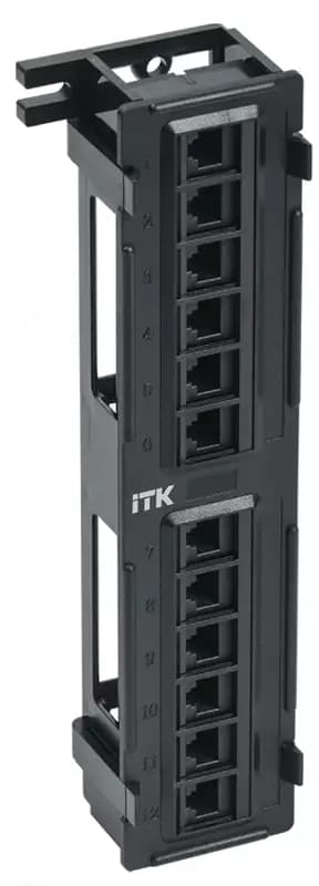 ITK Настенная патч-панель кат.5Е UTP, 12 портов (IDC Dual) — 1
