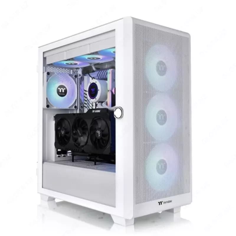 Компьютерный корпус Thermaltake S250 TG ARGB Snow (CA-1Y6-00M6WN-00). — 1