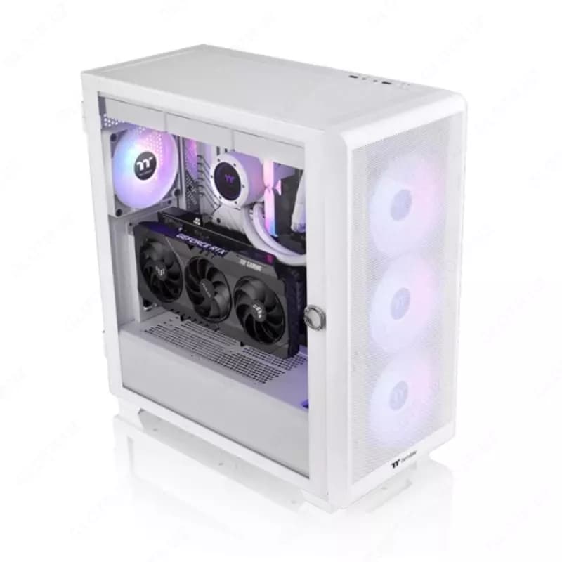 Компьютерный корпус Thermaltake S250 TG ARGB Snow (CA-1Y6-00M6WN-00). — 4