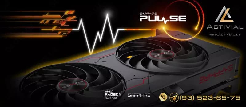 Топовая игровая видеокарта Sapphire RX 6700XT Pulse 12Гб (аналог RTX 3070Ti!) от официального поставщика! — 1