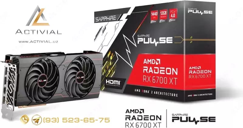 Топовая игровая видеокарта Sapphire RX 6700XT Pulse 12Гб (аналог RTX 3070Ti!) от официального поставщика! — 2