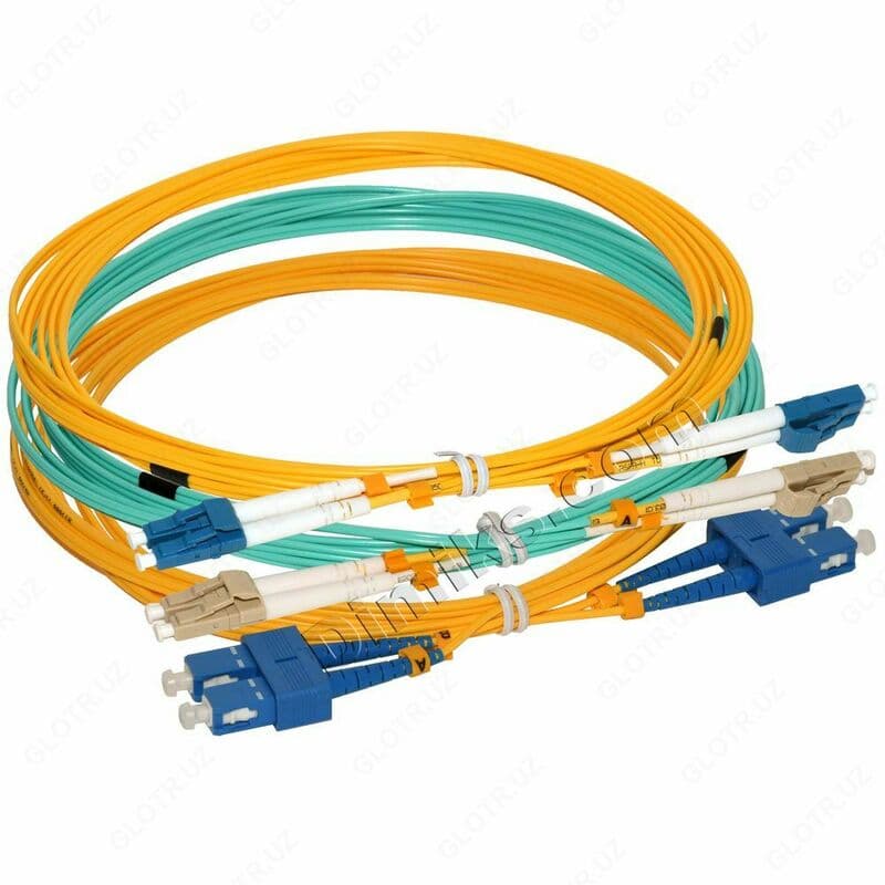Patch cord simplex LC-это отрезок оптического кабеля длиной 3 метра — 1