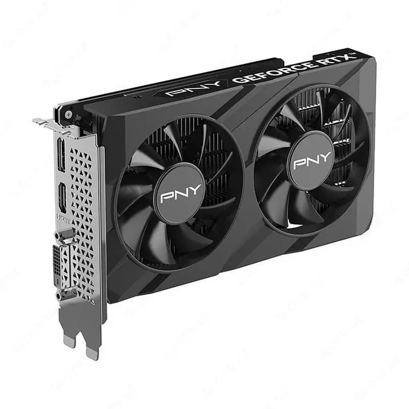 Видеокарта PNY - 6GB GeForce RTX3050 GDDR6 128bit 3-DP HDMI — 1