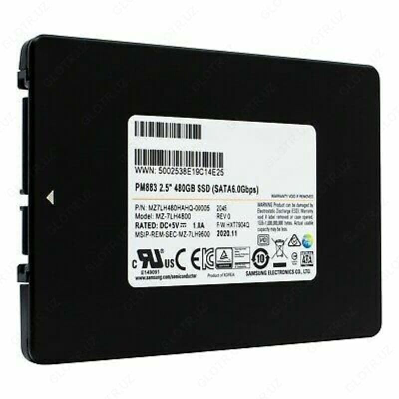 Samsung PM883 2,5” 480GB SSD (SATA 6.0Gbps) — 1
