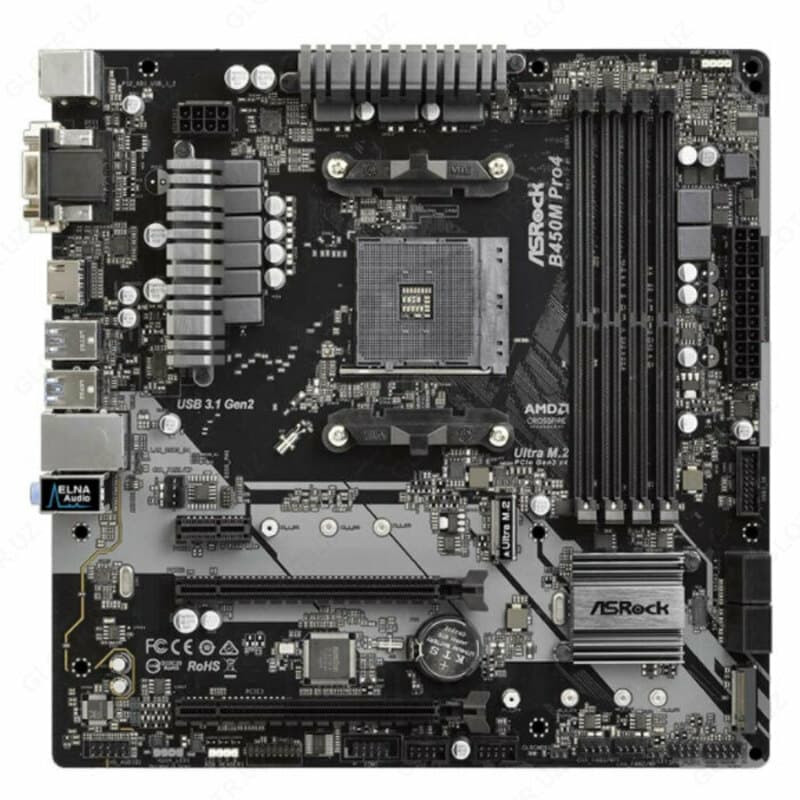 Материнская плата Asrock AMD B450M PRO4 — 1