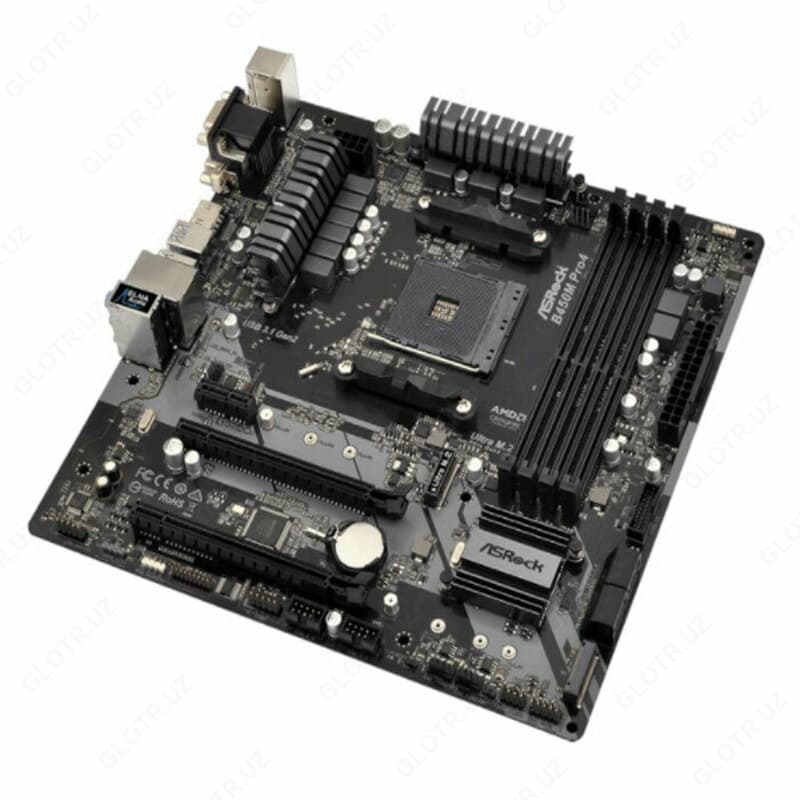 Материнская плата Asrock AMD B450M PRO4 — 2