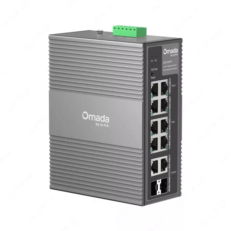 TP-Link Omada IES210GPP 10-Port Gigabit Industrial Easy Managed Switch with 6-Port PoE+ and 2-Port PoE++ — 1