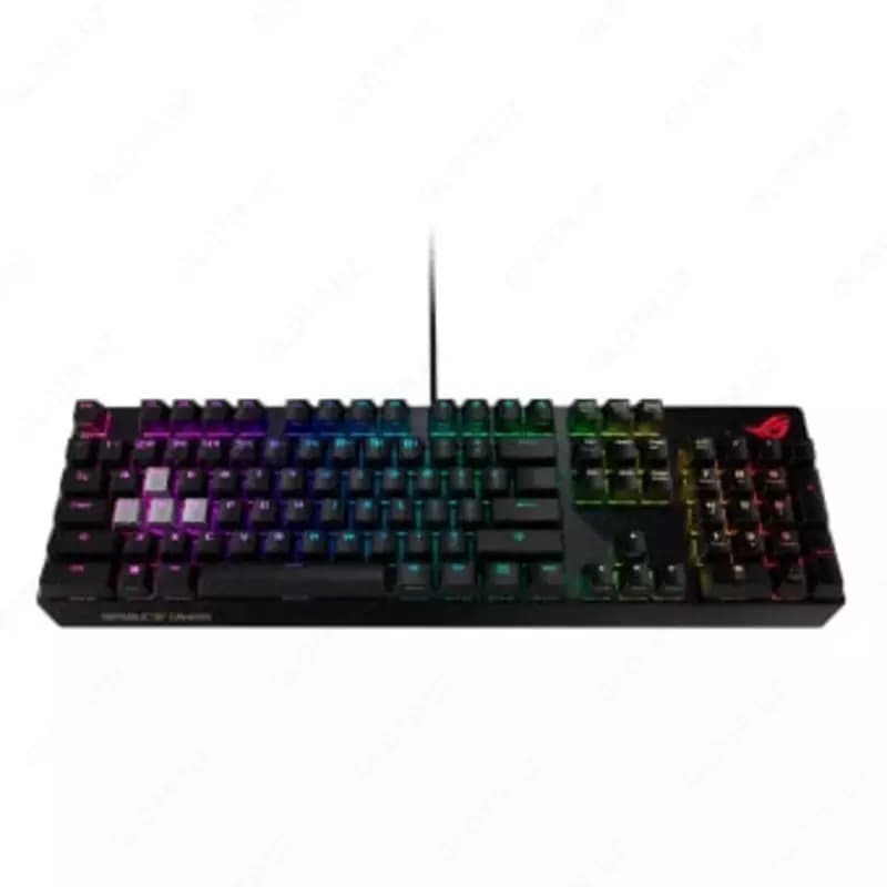 Игровая клавиатура (проводная) ”ASUS” XA05 ROG Strix Scope RX, механическая, RGB, RD/RU (Арт. - 070157) Black — 2