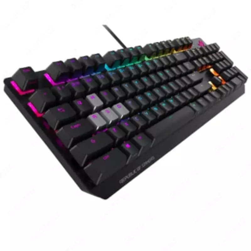 Игровая клавиатура (проводная) ”ASUS” XA05 ROG Strix Scope RX, механическая, RGB, RD/RU (Арт. - 070157) Black — 3