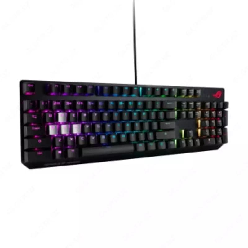 Игровая клавиатура (проводная) ”ASUS” XA05 ROG Strix Scope RX, механическая, RGB, RD/RU (Арт. - 070157) Black — 4