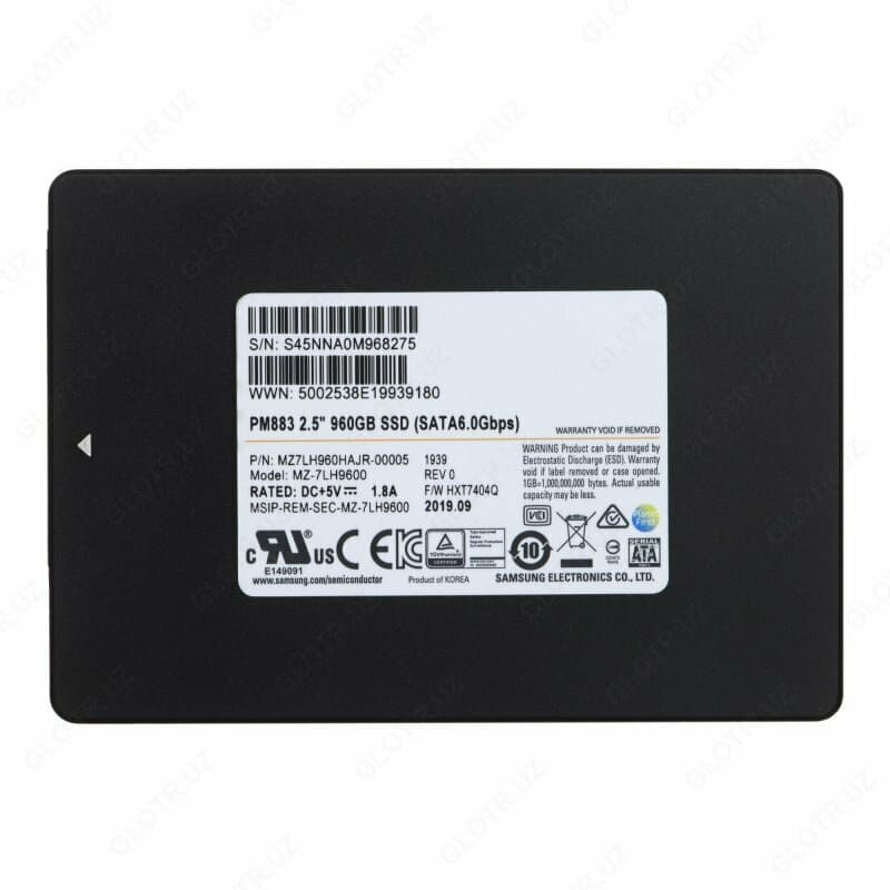 SSD накопитель Samsung PM883 2.5” 960 Gb SATA 6.0Gbps — 2