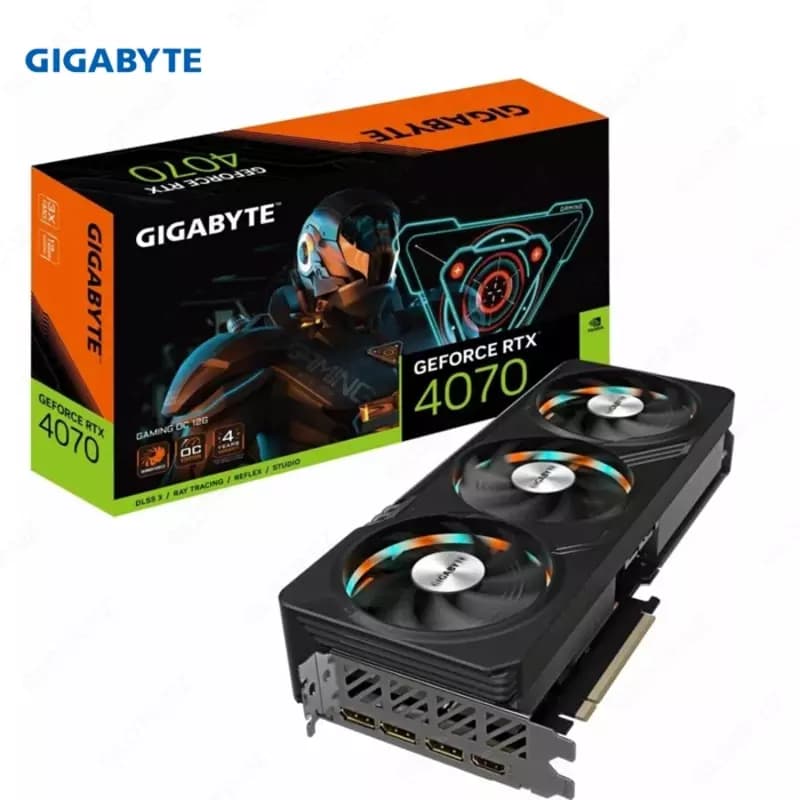 Видеокарта Gigabyte - 12GB GeForce RTX 4070 GAMING OC GV-N4070GAMING OC-12GD — 1