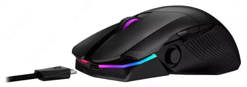 Игровая мышь (беспроводная) ”ASUS” ROG STRIX Chakram Core 90MP01T0-BMUA0, USB, 16000dpi, RGB (Арт. - 080170) Black — 4