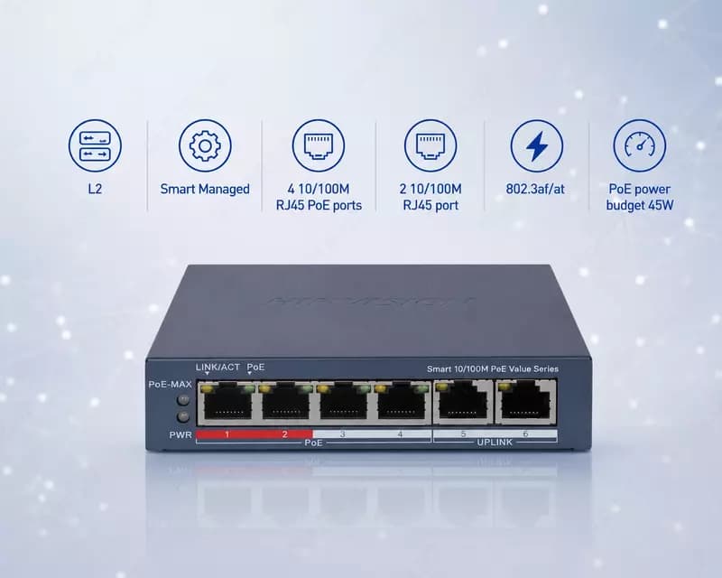 Коммутатор DS-3E1106P-EI/M(O-STD) — 1