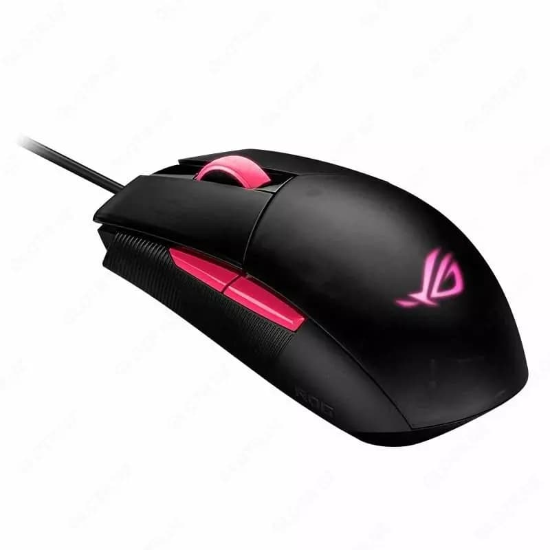 Игровая мышь (проводная) ”ASUS” ROG Strix Impact II Electro Punk, USB, 6200dpi, RGB (Арт. - 080142) Black — 1
