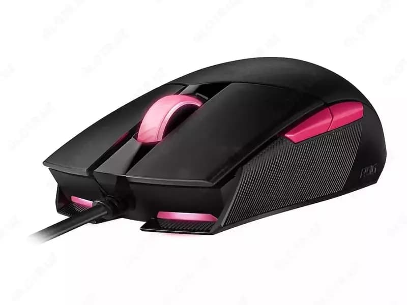 Игровая мышь (проводная) ”ASUS” ROG Strix Impact II Electro Punk, USB, 6200dpi, RGB (Арт. - 080142) Black — 2