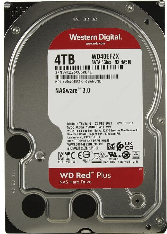 WD RED PLUS 3.5" 4 TB SATA NAS — 1