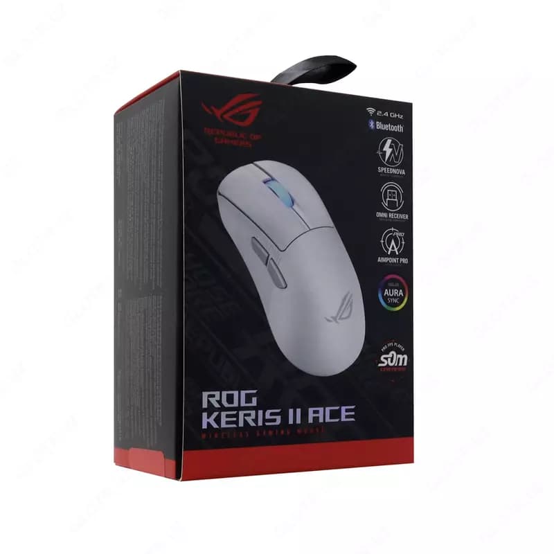 Игровая мышь (беспроводная) ”ASUS” ROG Strix Keris II WL Ace, USB, 42000dpi (Арт. - 080353) White — 6