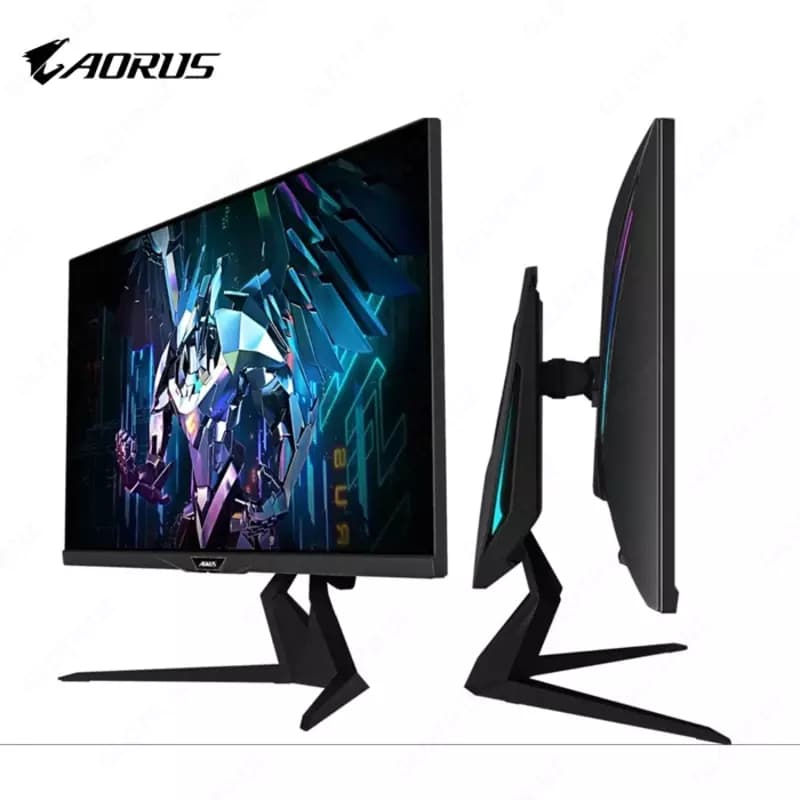 Монитор Aorus - 32” FI32Q-EK Gaming Monitor, IPS, 165Hz, 1mc, QHD (2560x1440), 2K, HDMI, DisplayPort, USB, RGB, Black — 5