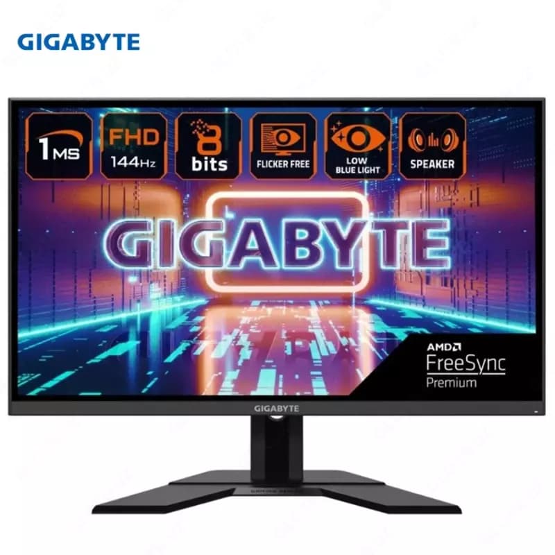 Монитор Gigabyte - 27” G27F A-EK Gaming Monitor, VA, 165hz, 1mc, FHD ( 1920x1080), HDMI, DisplayPort, Speaker, Black — 3