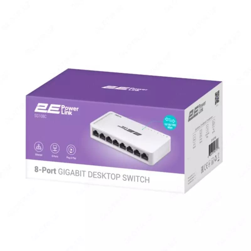 Коммутатор 2E PowerLink SG108C — 2